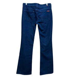 7 For All Mankind The Lexie Petite Bootcut Womens Jeans Dark Wash Size 26
